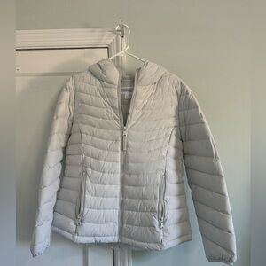 Calvin Klein white puffer jacket